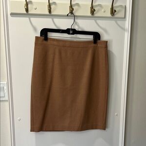 J.Crew Camel/tan wool pencil skirt
